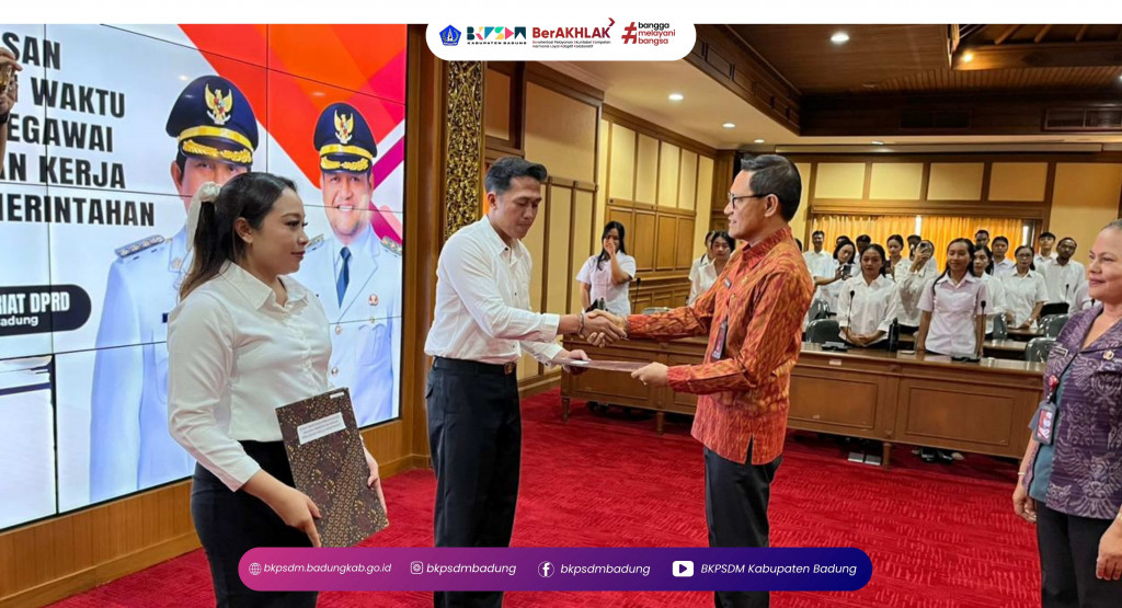 117 PPPK Paruh Waktu Resmi Diangkat, Bukti Komitmen Badung Selesaikan Status Non-ASN